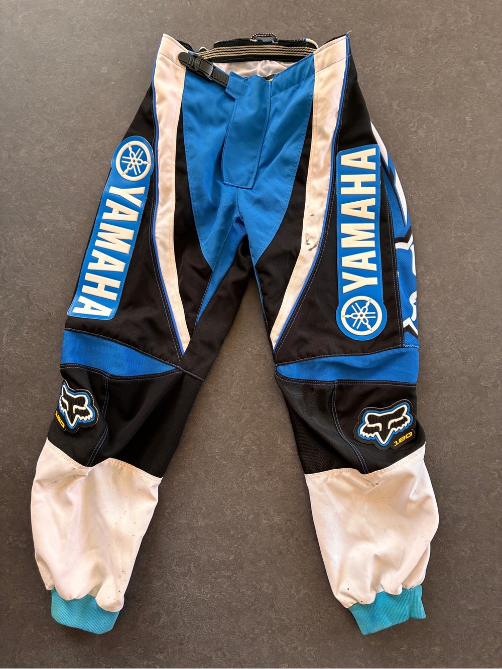 Yamaha Fox Blue Black White Moto Pants size 30